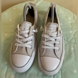 Converse Shoreline Gray and White Chuck Taylor Sneakers Womens size 6
